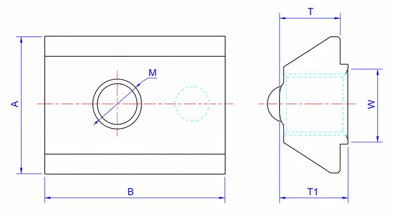 Ball Spring T Nuts Specifications