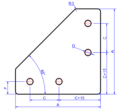 Shape A Dimension Reference